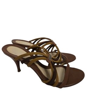 Versace Brown Slides Size 39